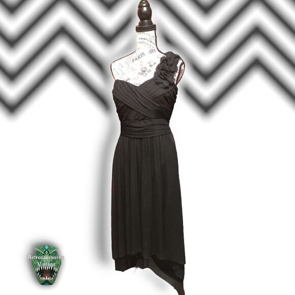 DB Studio Whimsygoth One Shoulder Sweetheart High Low Formal Dress, XL - Picture 8 of 10